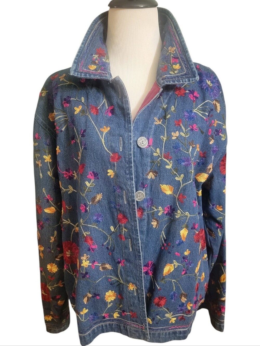 Chico's Vintage Denim Jacket - Picture 2 of 12